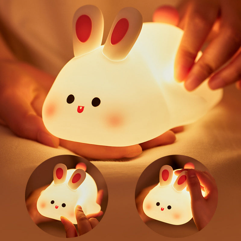Cute Big Face Rabbit Night Light