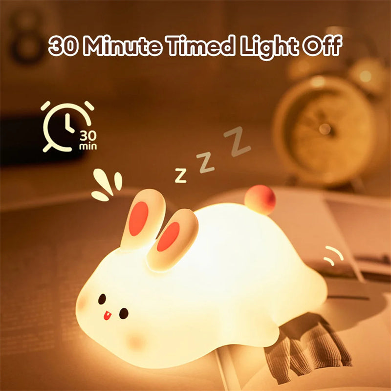 Cute Big Face Rabbit Night Light