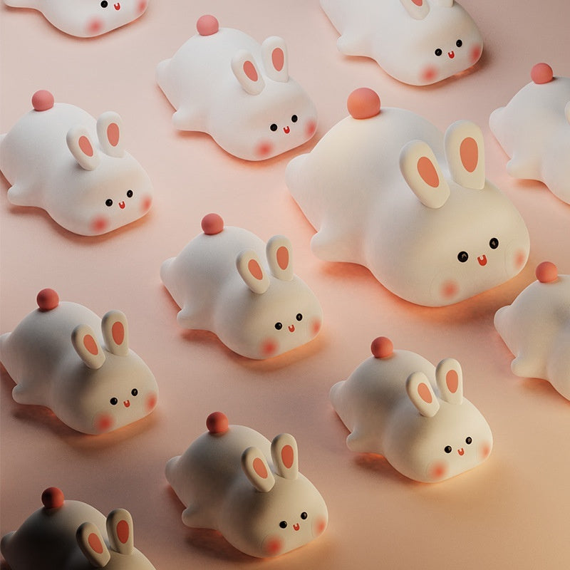 Cute Big Face Rabbit Night Light